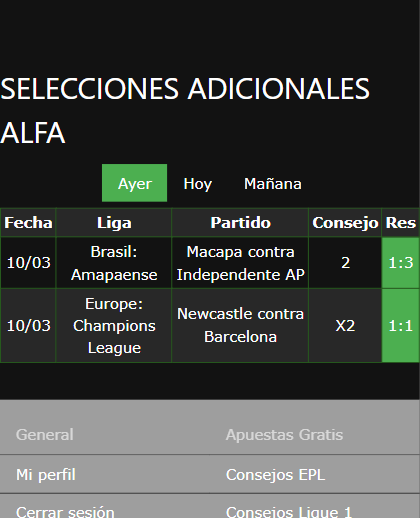 boleto de apuesta vip ganada